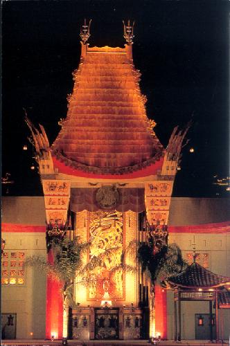 Stepping through the Chinese Theater entrance