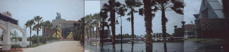 looking away from epcot from the far side of the yacht/Beach club, boardwalk lagoon which would be directly behind me
 as I took this 