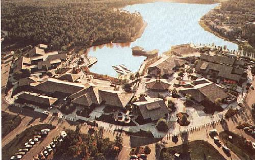 01110502 A birds view of the Lake Buena Vista Shopping Village 
-image courtesy Dave Ensign 