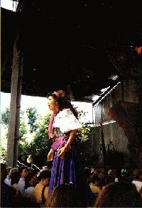 Esmeralda sings