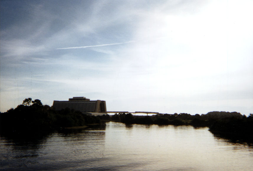 the contemporary resort from the ferry