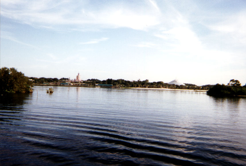 magic kingdom from the ferry from way too far away ;-)