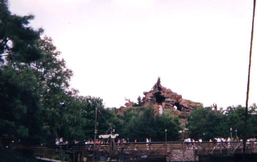 Splash Mountain from the Rivers of America