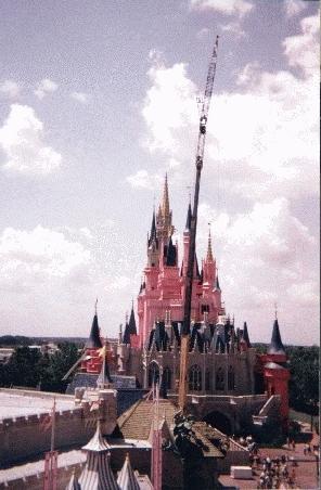 Barbies Dream Castle....I guess the construction crane is Kens